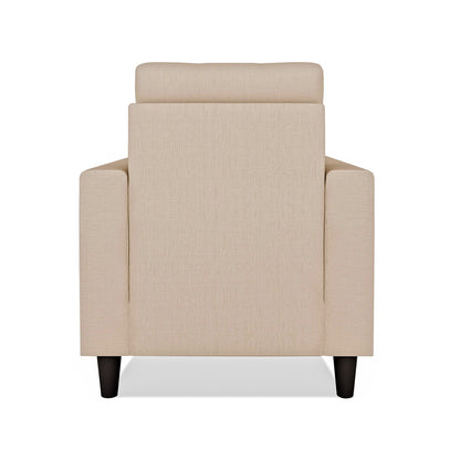 Adorn India Darcy 1 Seater Sofa (Beige) (3 Year Warranty)