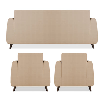 Adorn India Harlem 5 Seater 3-1-1 Sofa Set (Beige) (3 Year Warranty)