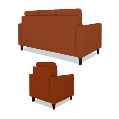 Adorn India Darcy 3+1+1 5 Seater Sofa Set (Beige) (3 Year Warranty)