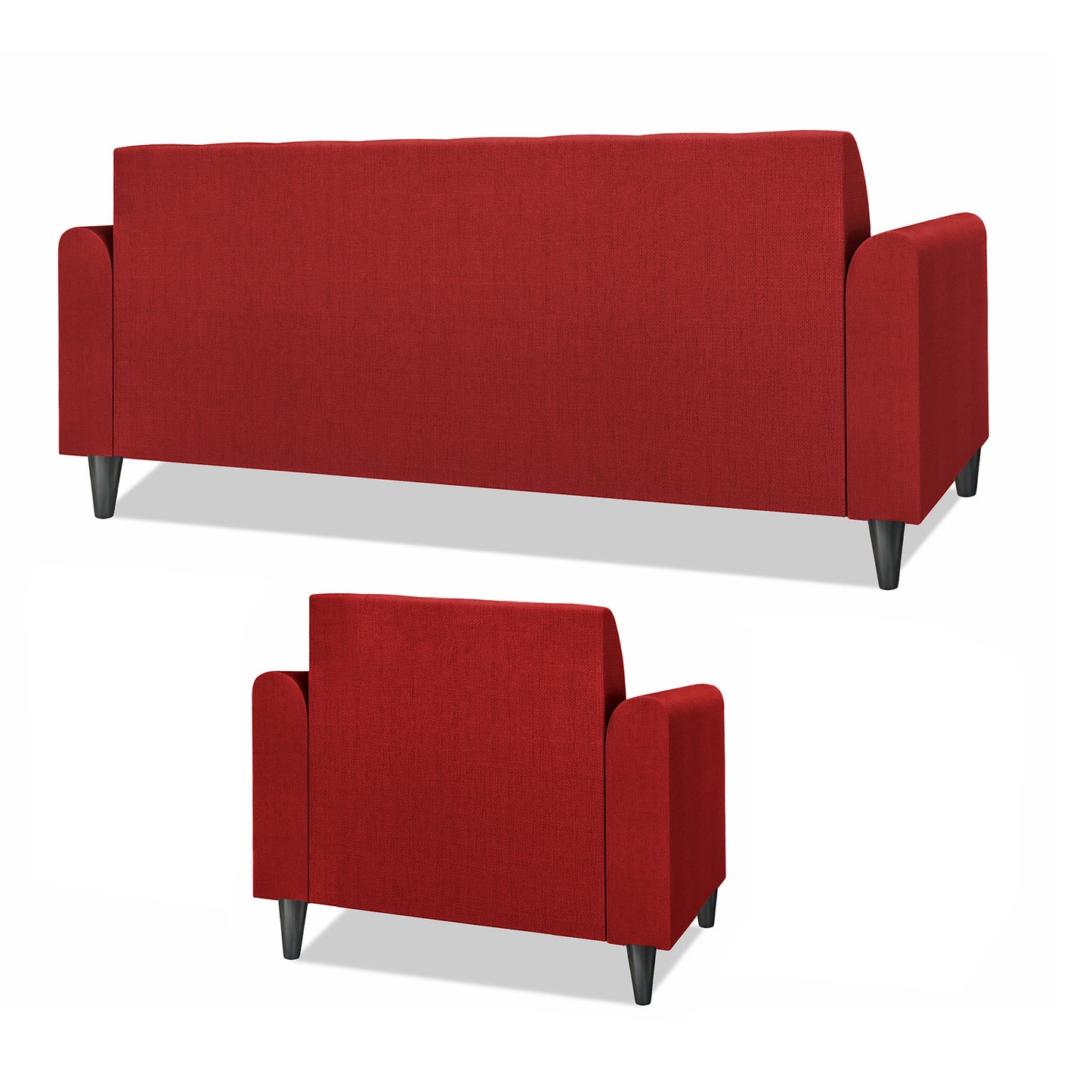 Adorn India Wood Rio Elegant 3+1+1 5 Seater Sofa Set (3 Year Warranty)