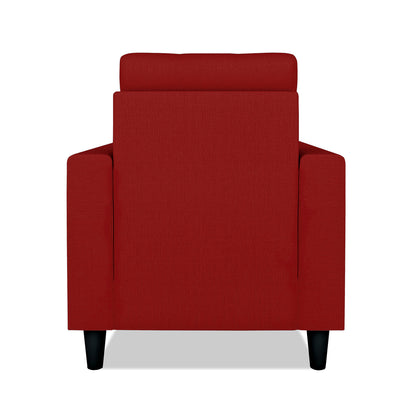 Adorn India Darcy 1 Seater Sofa (Beige) (3 Year Warranty)