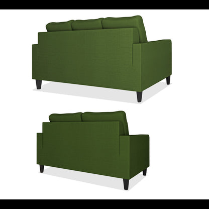 Adorn India Chandler Decent 3+2 5 Seater Sofa Set (Green) (3 Year Warranty)