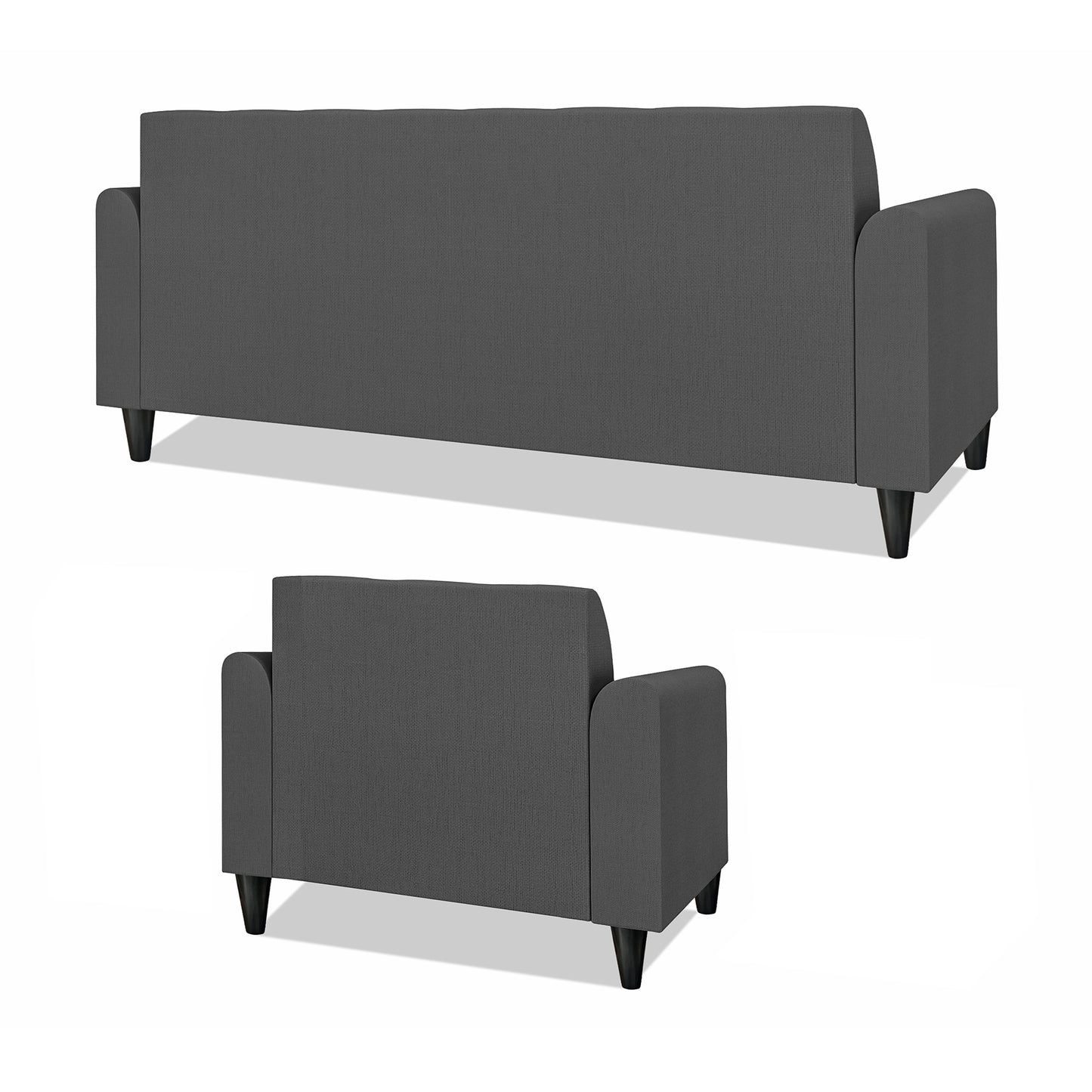 Adorn India Wood Rio Elegant 3+1+1 5 Seater Sofa Set (3 Year Warranty)