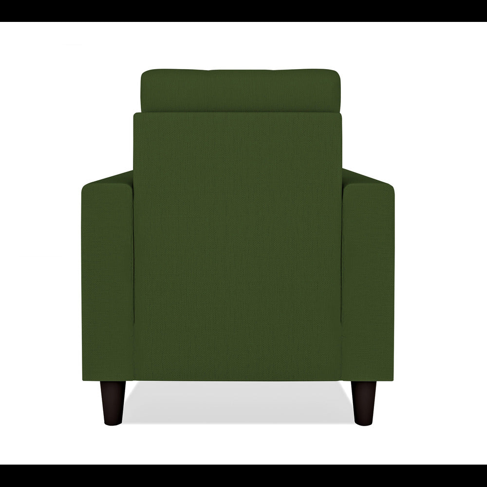 Adorn India Darcy 1 Seater Sofa (Green) (3 Year Warranty)