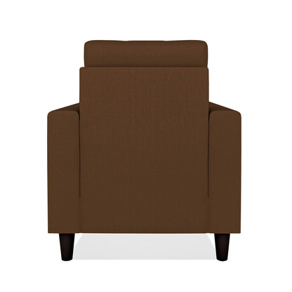 Adorn India Darcy 1 Seater Sofa (Beige) (3 Year Warranty)
