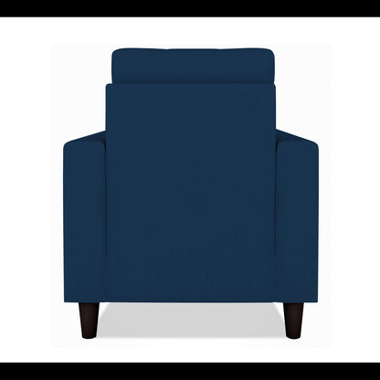 Adorn India Darcy 1 Seater Sofa (Blue) (3 Year Warranty)