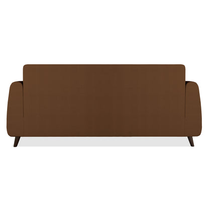Adorn India Harlem 3 Seater Sofa (Brown)(3 Year Warranty)
