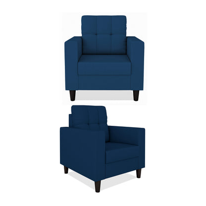 Adorn India Darcy 3+1+1 5 Seater Sofa Set (Beige) (3 Year Warranty)