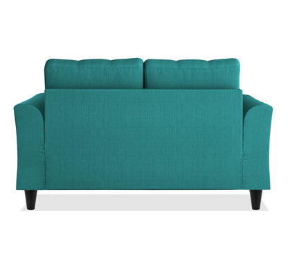 Adorn India Maddox Tufted 2 Seater Sofa (Aqua Blue) (3 Year Warranty)