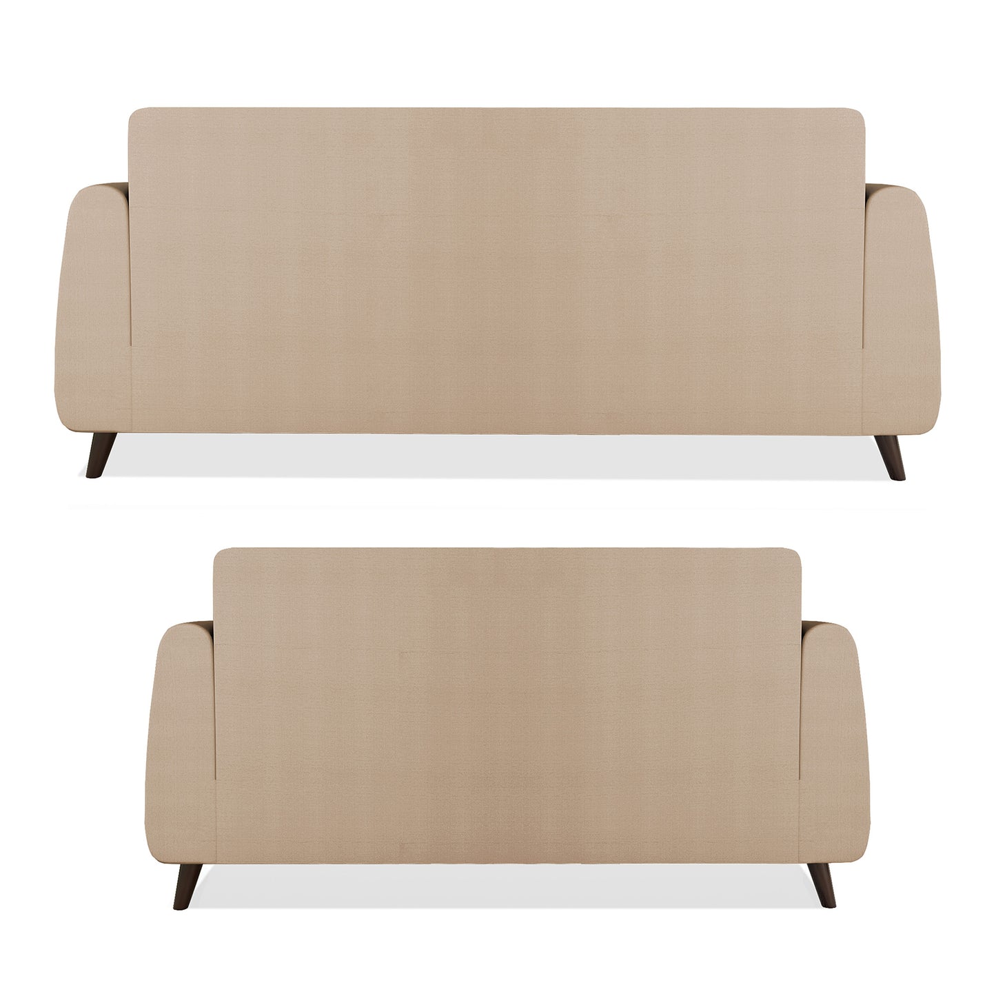 Adorn India Harlem 3+2 5 Seater Sofa Set (Beige) (3 Year Warranty)