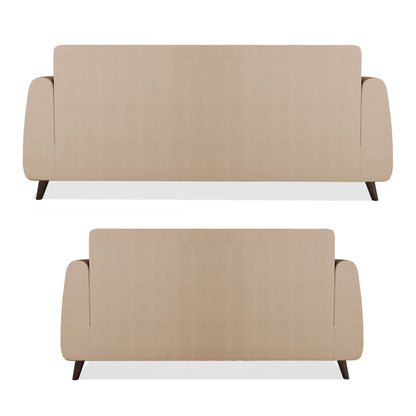 Adorn India Harlem 3+2 5 Seater Sofa Set (Beige) (3 Year Warranty)