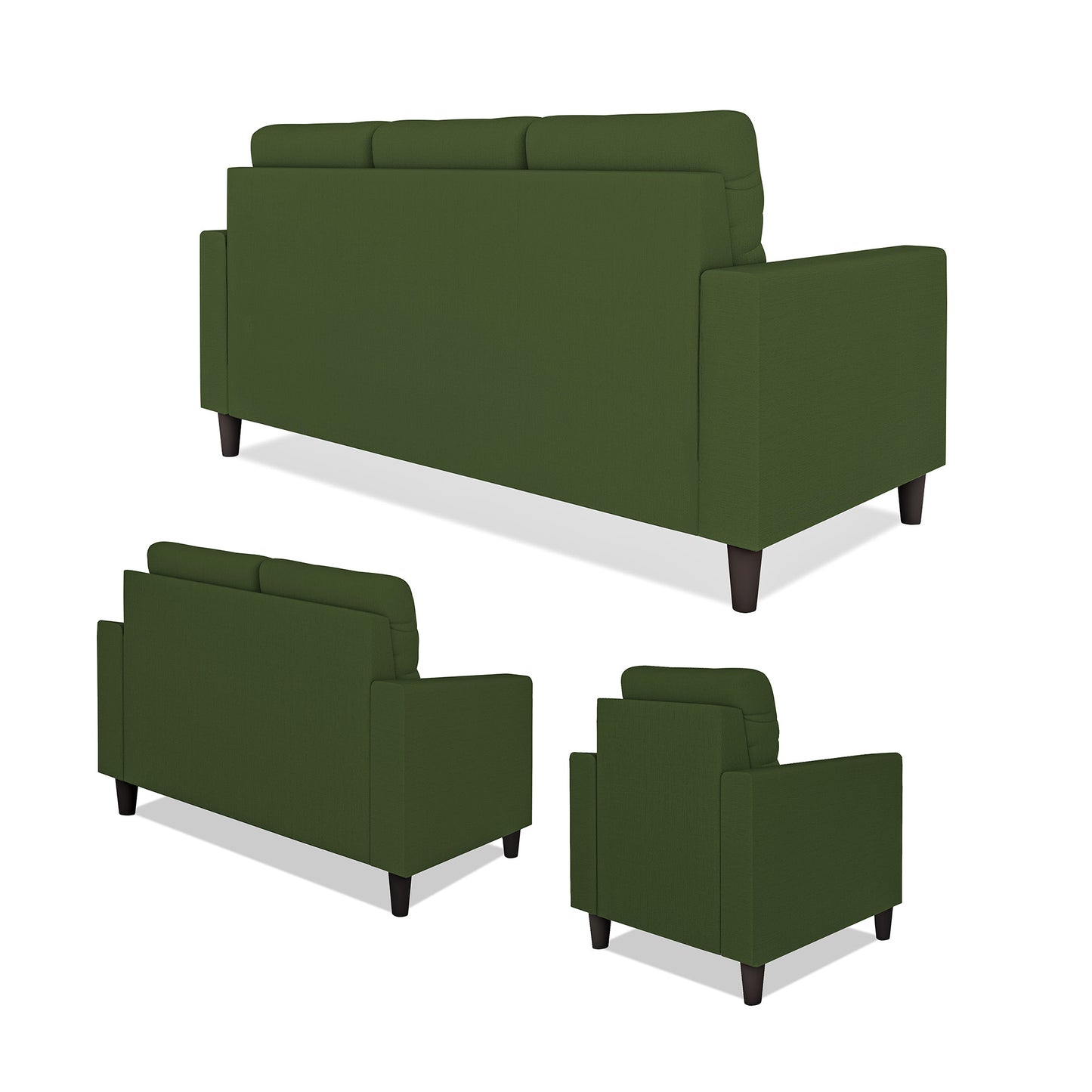 Adorn India Darcy 3+2+1 6 Seater Sofa Set  (3 Year Warranty)