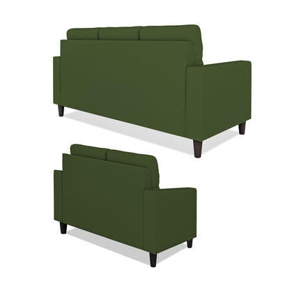 Adorn India Darcy 3+2 5 Seater Sofa Set (Beige) (3 Year Warranty)