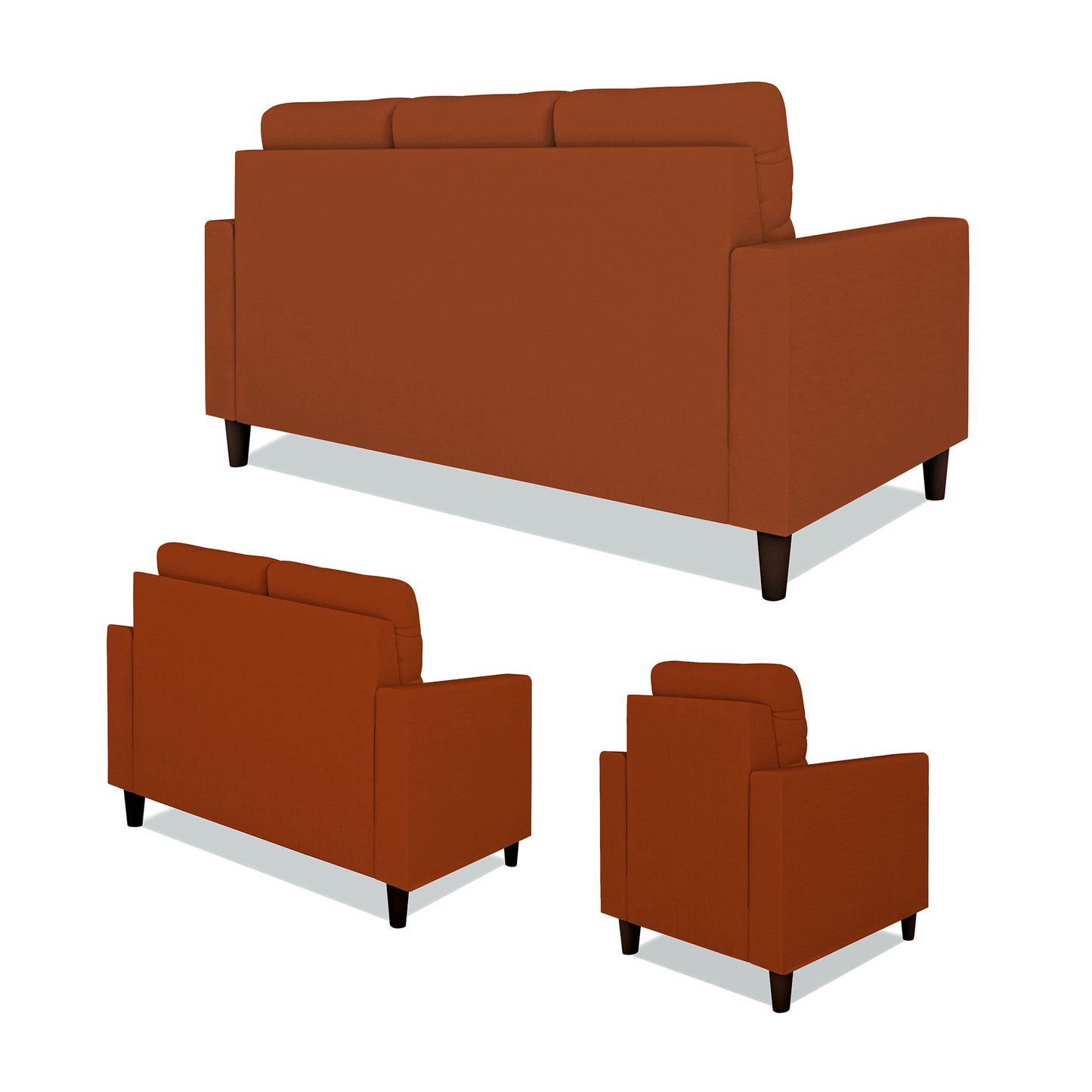 Adorn India Darcy 3+2+1 6 Seater Sofa Set  (3 Year Warranty)