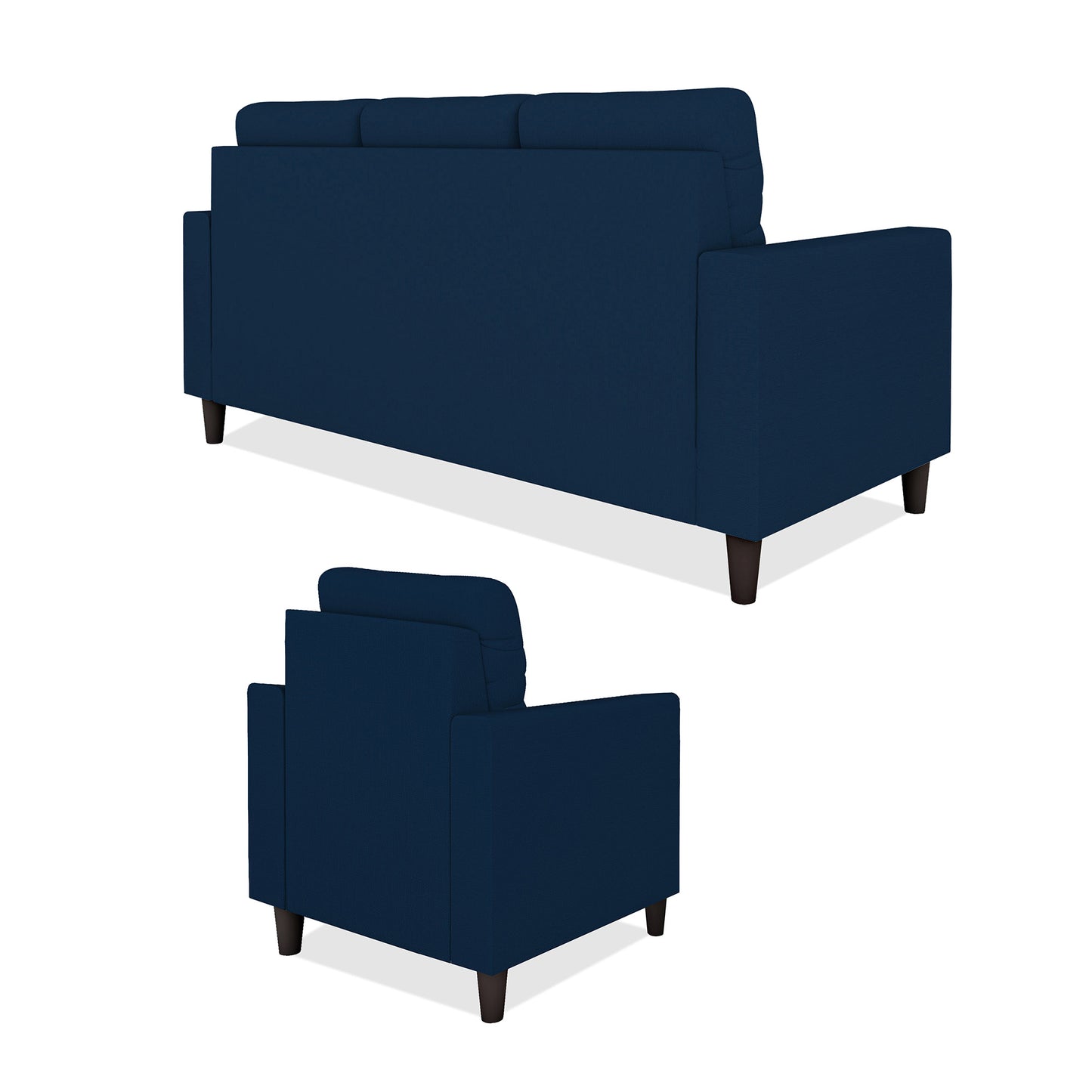 Adorn India Darcy 3+1+1 5 Seater Sofa Set (Beige) (3 Year Warranty)
