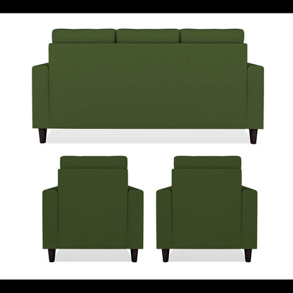 Adorn India Darcy 3+1+1 5 Seater Sofa Set (Green) (3 Year Warranty)