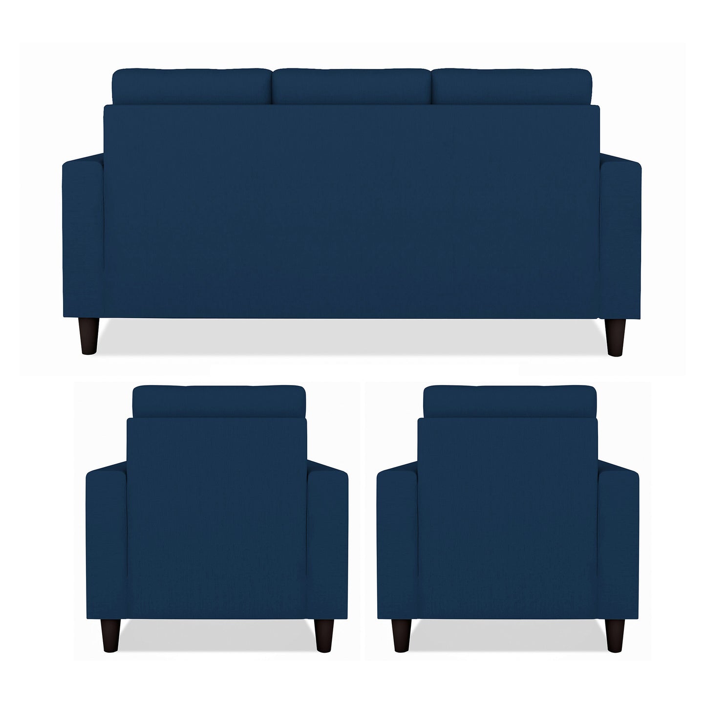 Adorn India Darcy 3+1+1 5 Seater Sofa Set (Beige) (3 Year Warranty)