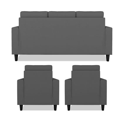 Adorn India Darcy 3+1+1 5 Seater Sofa Set (Beige) (3 Year Warranty)
