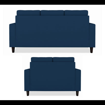 Adorn India Darcy 3+2 5 Seater Sofa Set (Blue) (3 Year Warranty)