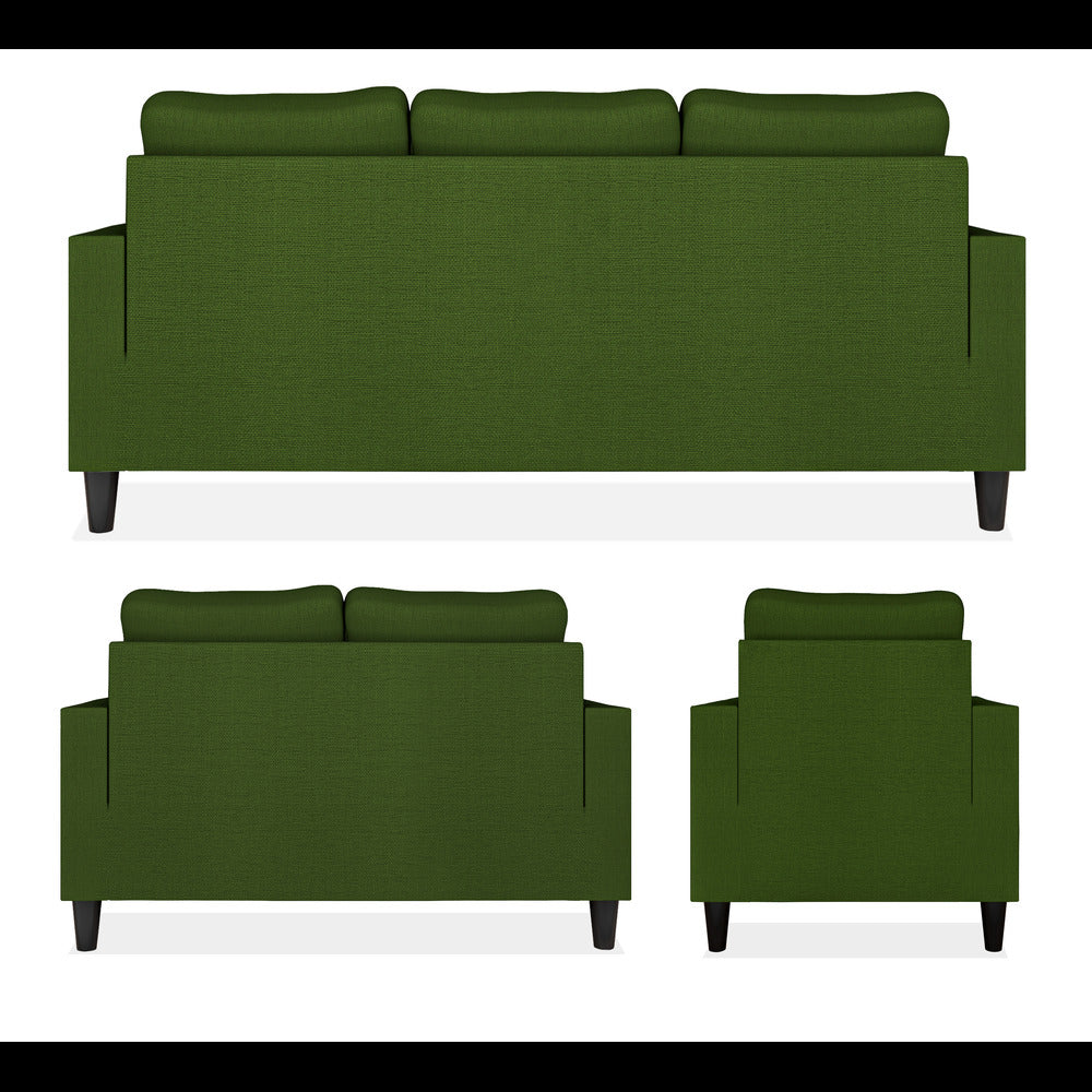 Adorn India Chandler Decent 3+2+1 6 Seater Sofa Set (Green) (3 Year Warranty)