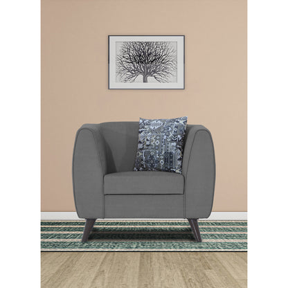 Adorn India Mason 1 Seater Sofa (Aqua Blue)