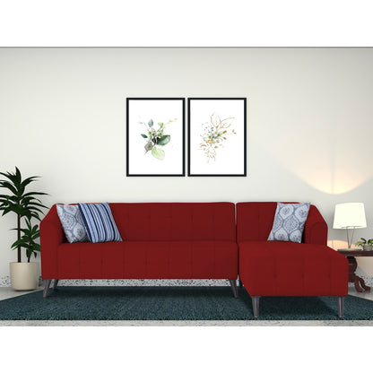Adorn India Exclusive Mystic L Shape 6 Seater Sofa Set (RHS) (3 Year Warranty)