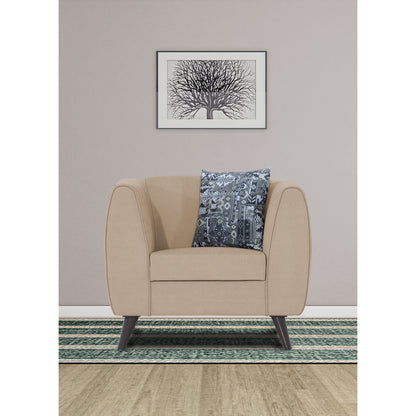 Adorn India Mason 1 Seater Sofa (Aqua Blue)