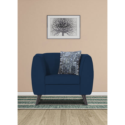 Adorn India Mason 1 Seater Sofa (Aqua Blue)