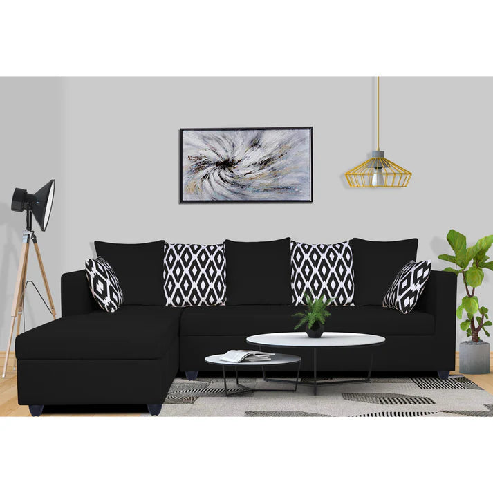 Adorn India Hallton Plain 2 Seater Sofa (Beige) (3 Year Warranty)
