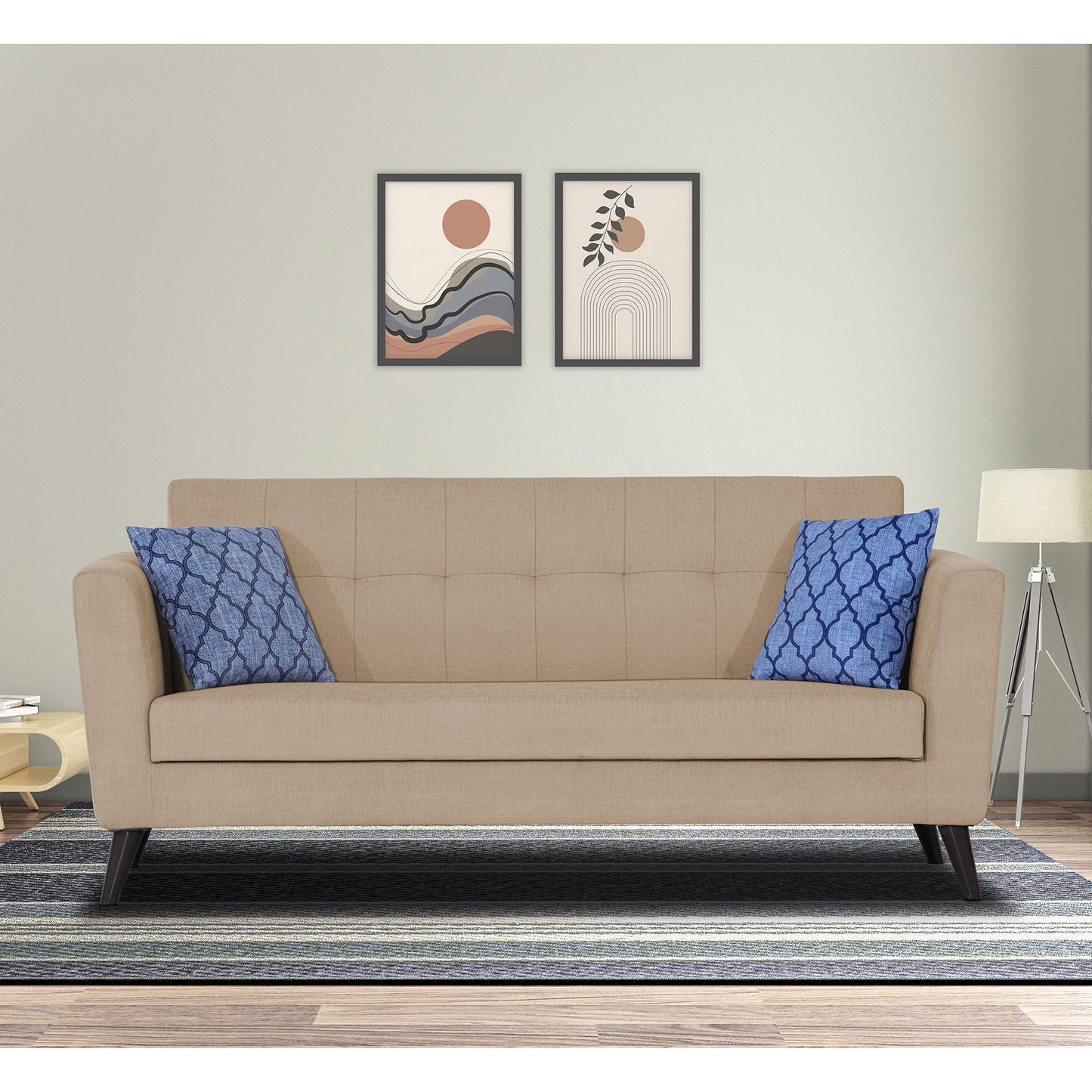 Adorn India Dannis 3 Seater Sofa