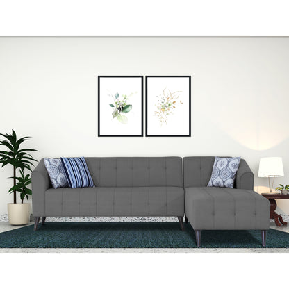 Adorn India Exclusive Mystic L Shape 6 Seater Sofa Set (RHS) (3 Year Warranty)