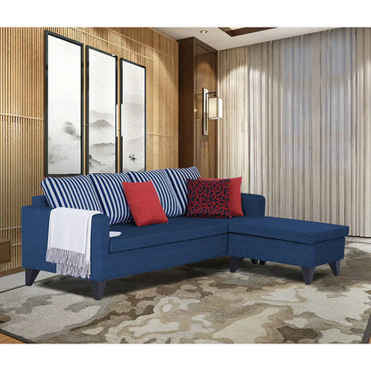 Adorn India Hallton Plain 2 Seater Sofa (Beige) (3 Year Warranty)