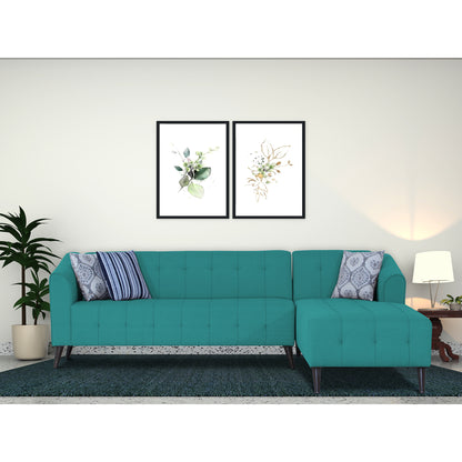 Adorn India Exclusive Mystic L Shape 6 Seater Sofa Set (RHS) (3 Year Warranty)