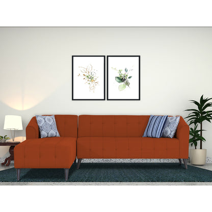 Adorn India Exclusive Mystic L Shape 6 Seater Sofa Set (LHS) (3 Year Warranty)