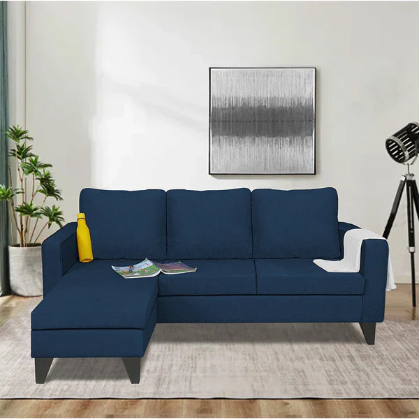 Adorn India Hallton Plain 2 Seater Sofa (Beige) (3 Year Warranty)