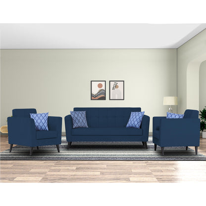 Adorn India Dannis 3+1+1 5 Seater Sofa Set