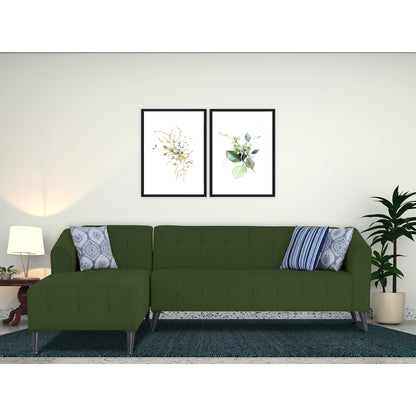 Adorn India Exclusive Mystic L Shape 6 Seater Sofa Set (LHS) (3 Year Warranty)