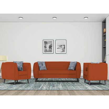 Adorn India Mason 3+1+1 5 Seater Sofa Set (Aqua Blue)