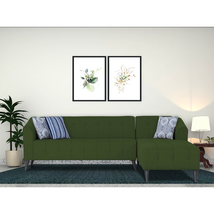 Adorn India Exclusive Mystic L Shape 6 Seater Sofa Set (RHS) (3 Year Warranty)