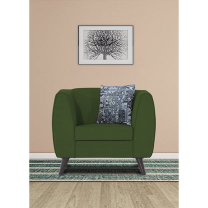 Adorn India Mason 1 Seater Sofa (Aqua Blue)