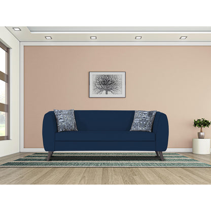 Adorn India Mason 3 Seater Sofa (Aqua Blue)