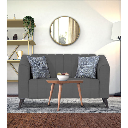 Adorn India Premium Laurel 2 Seater Sofa (Grey) (3 Year Warranty)
