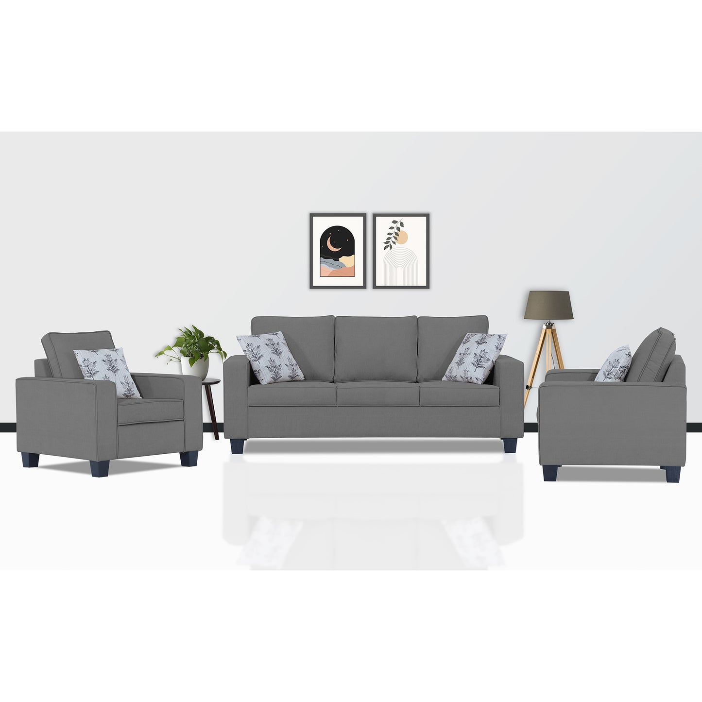 Adorn India Camden 5 Seater 3-1-1 Sofa Set
