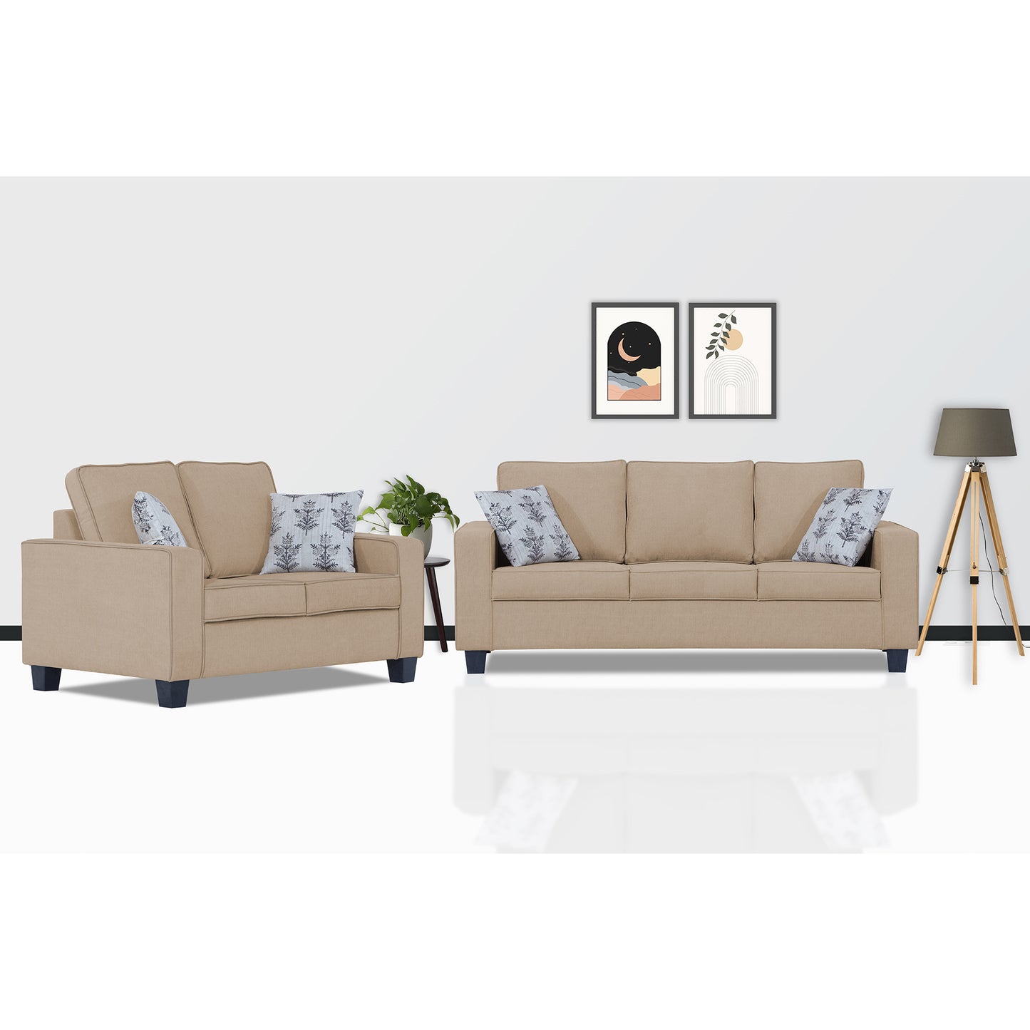 Adorn India Camden 5 Seater 3+2 Sofa Set