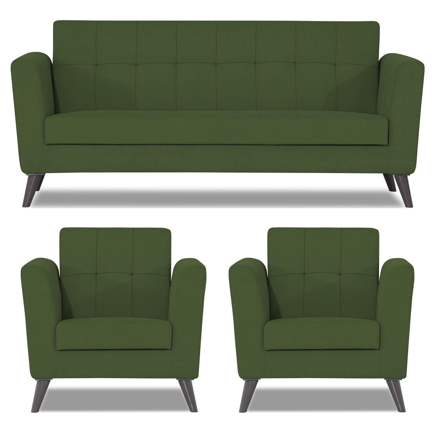 Adorn India Dannis 3+1+1 5 Seater Sofa Set