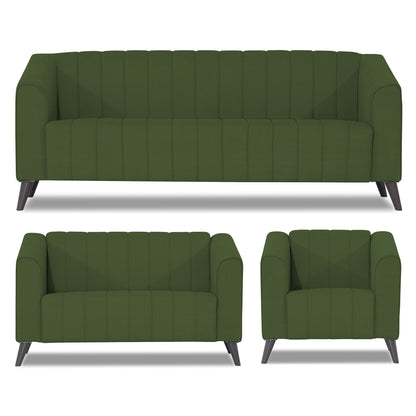 Adorn India Premium Laurel 3+2+1 6 Seater Sofa Set (Green) (3 Year Warranty)