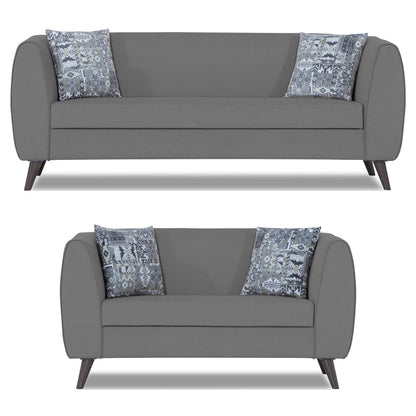 Adorn India Mason 3+2 5 Seater Sofa Set (Aqua Blue)