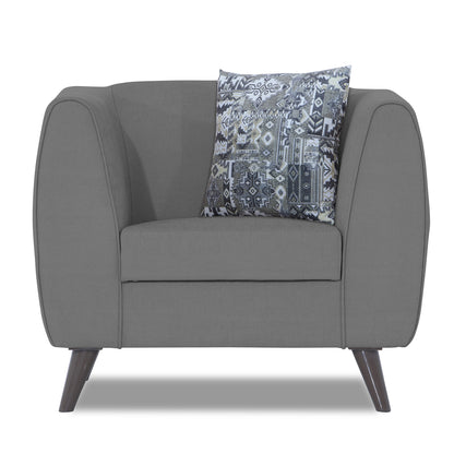 Adorn India Mason 1 Seater Sofa (Aqua Blue)