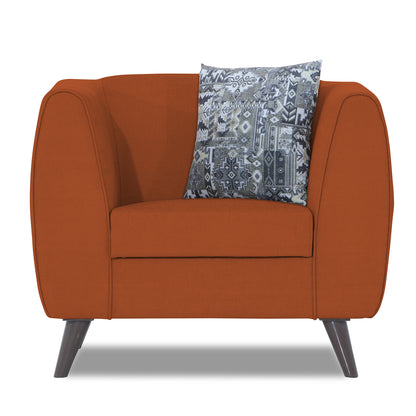 Adorn India Mason 1 Seater Sofa (Aqua Blue)