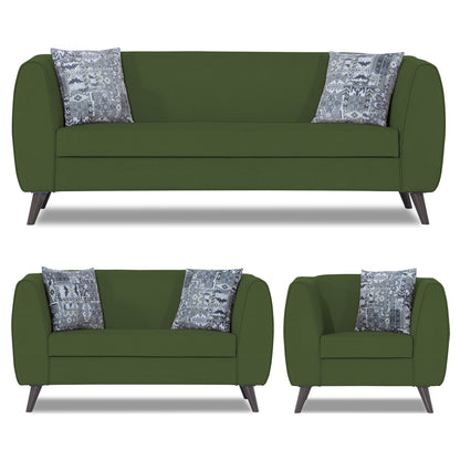 Adorn India Mason 3+2+1 6 Seater Sofa Set (Aqua Blue)